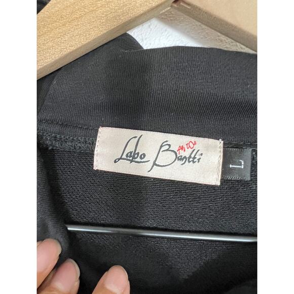 Labo Bantti Large Black Streetwear Hoodie Utility Back Pocket - Picture 4 of 8